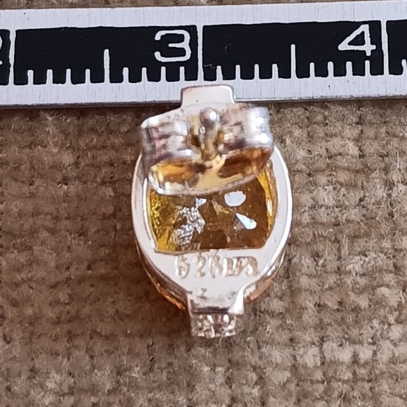 925 Gold Topaz Earrings - Picture 5 of 9